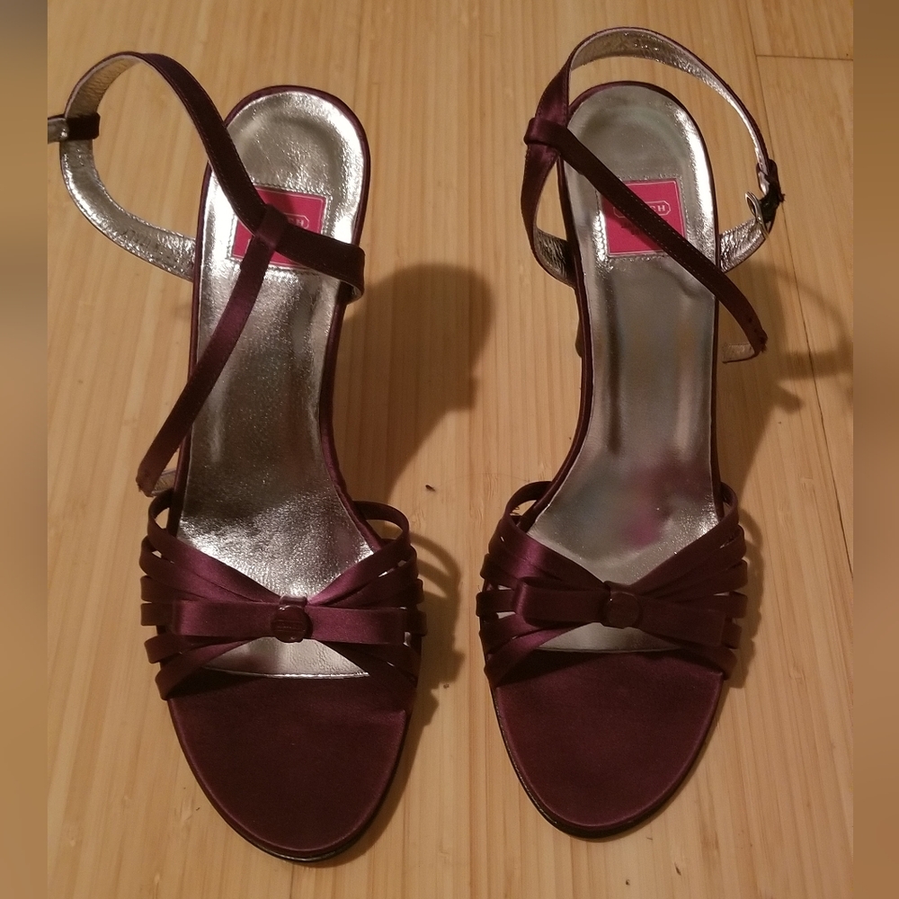 Coach satin heels